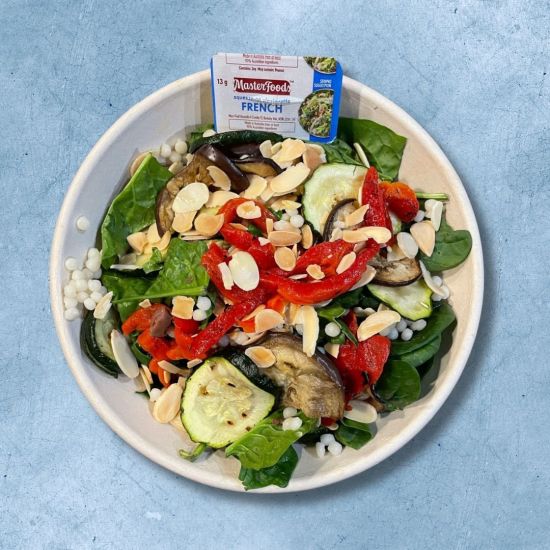 Roasted Vegetables and Couscous Salad Bowl