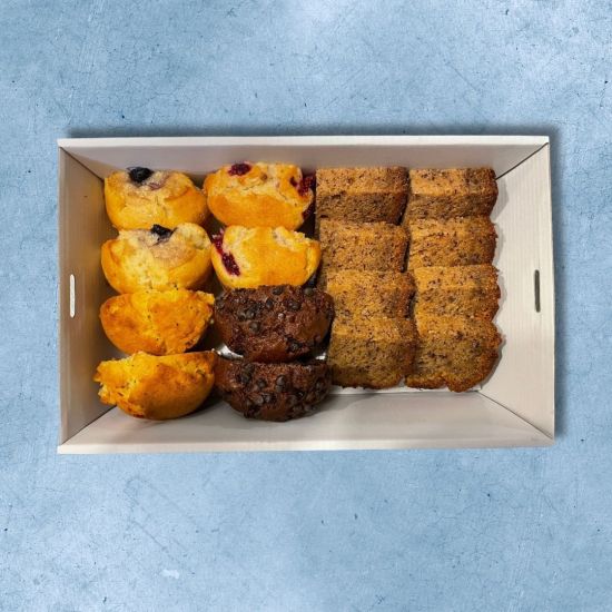 Muffins and Banana Bread Platter
