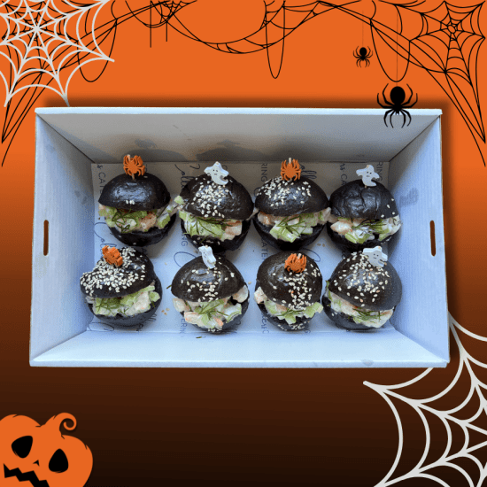 Haunted Mini Prawn and Dill Sliders