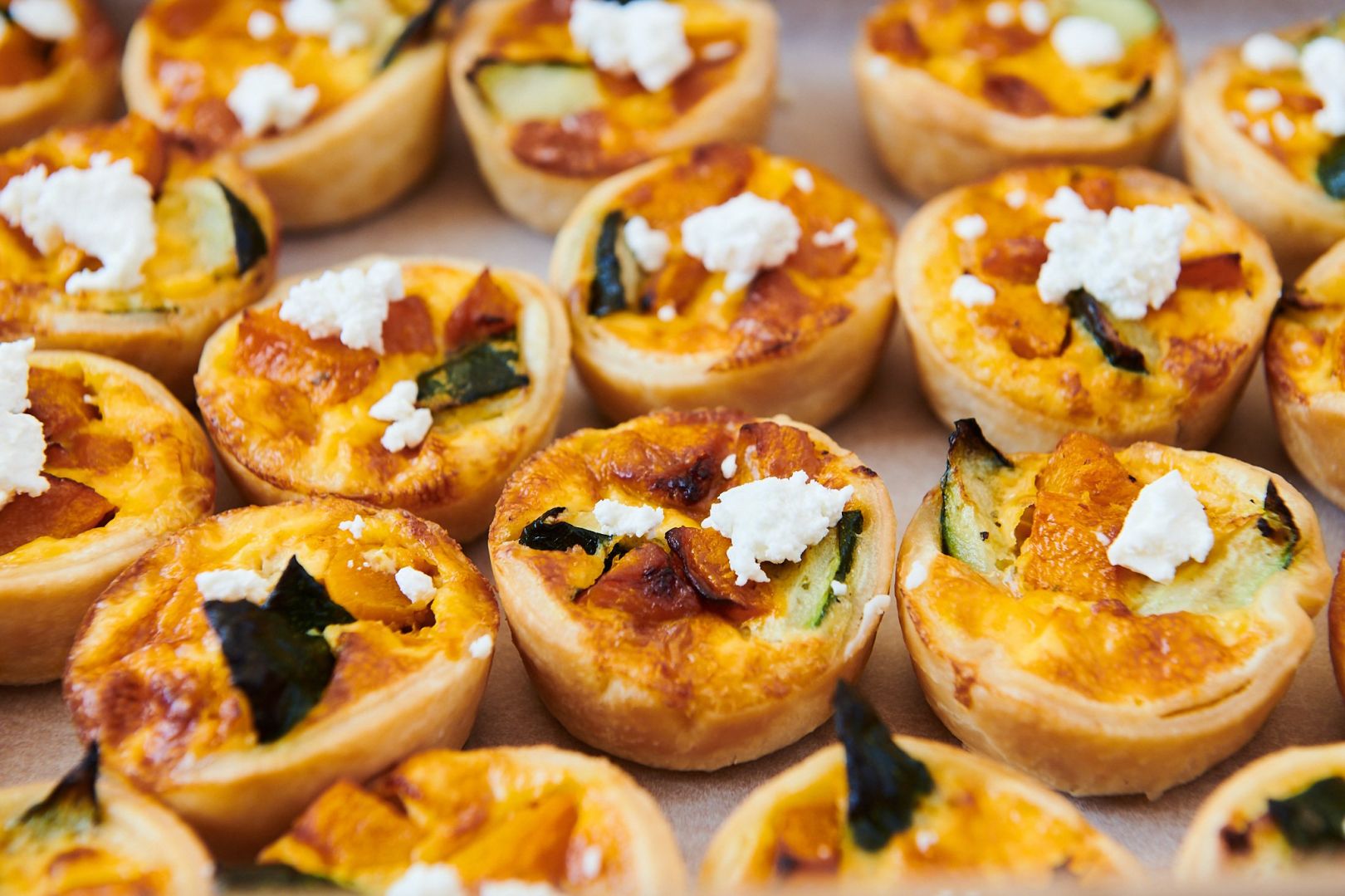 Quiche Roast Pumpkin, Feta, Pine Nut 