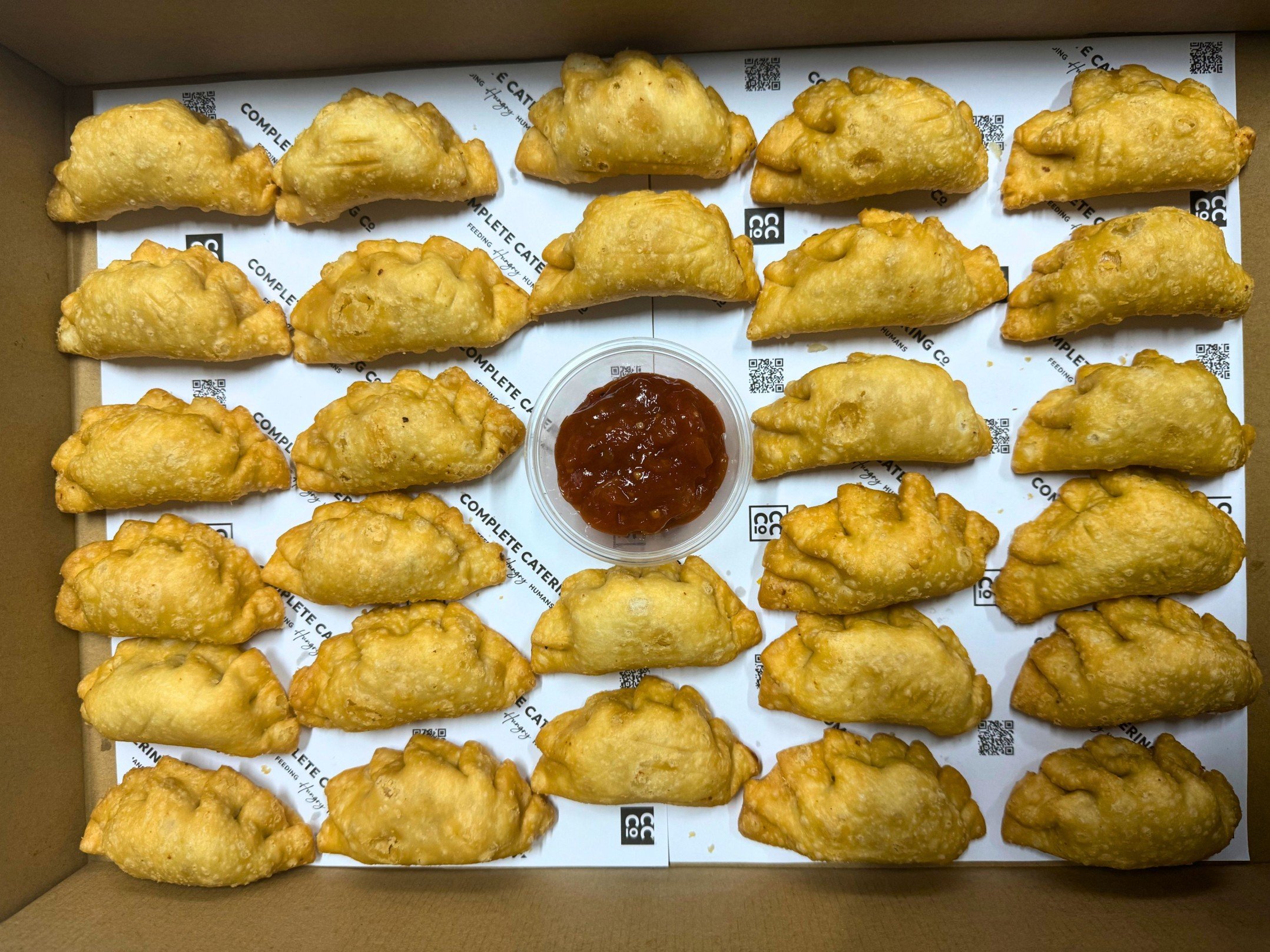 Breakfast empanada with scrambled eggs and bacon