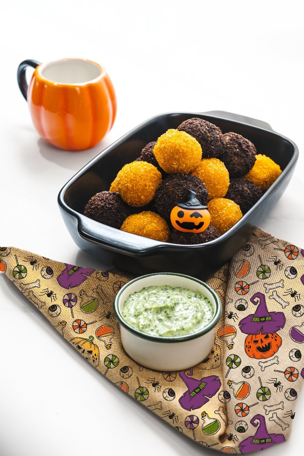 TRICK: Arancini Halloween Platter 