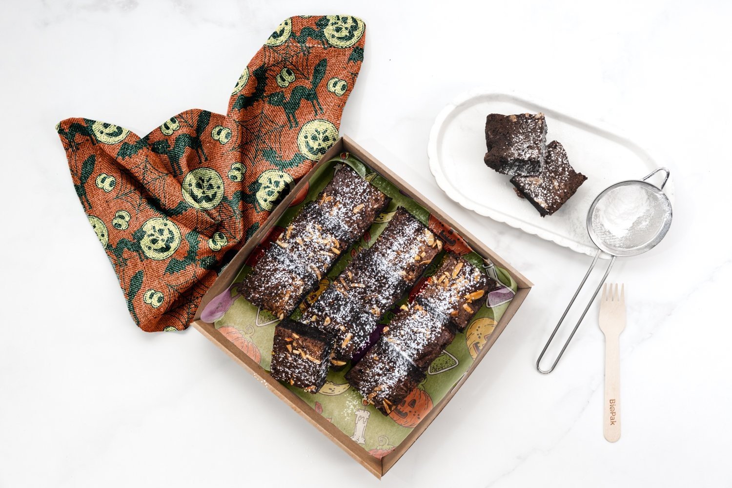 Haunted House Brownies (GF) Platter