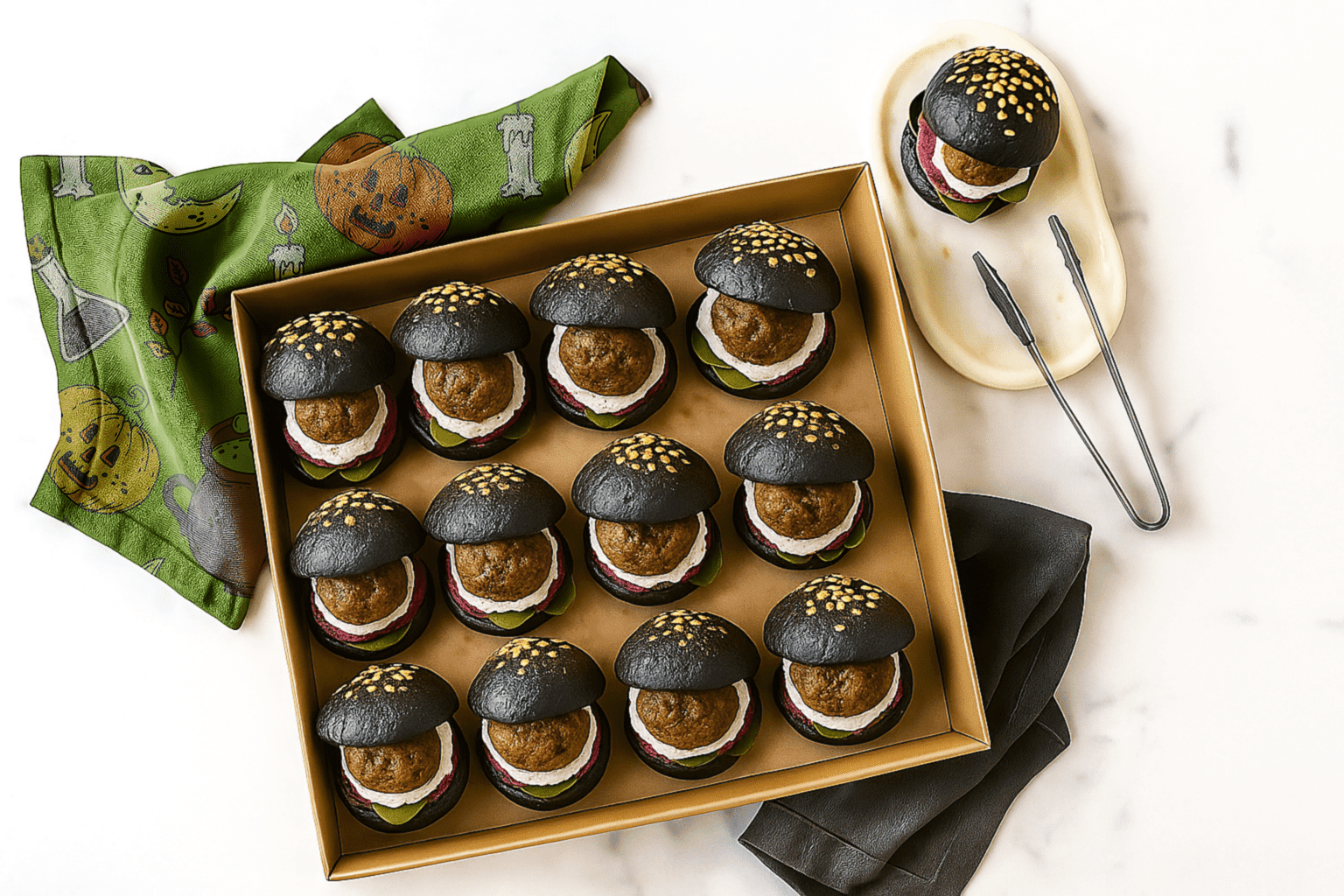 Midnight Charcoal Lamb Kofta Slider