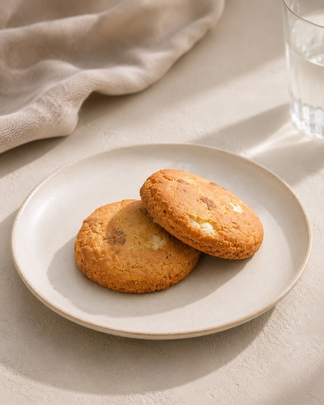 Vegan Miso, Ginger, White Chocolate & Yuzu Coconut Macaron Cookie 