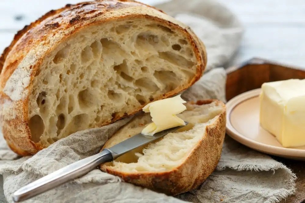 Sliced Cobb Lane Sourdough with Butter Portions 