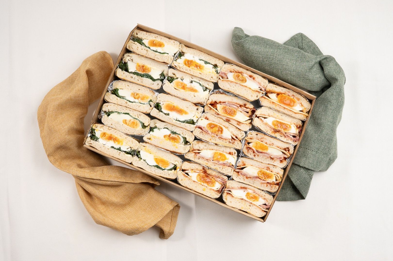 Shared Mixed Savoury English Muffin Box, Feeds 18 - 20