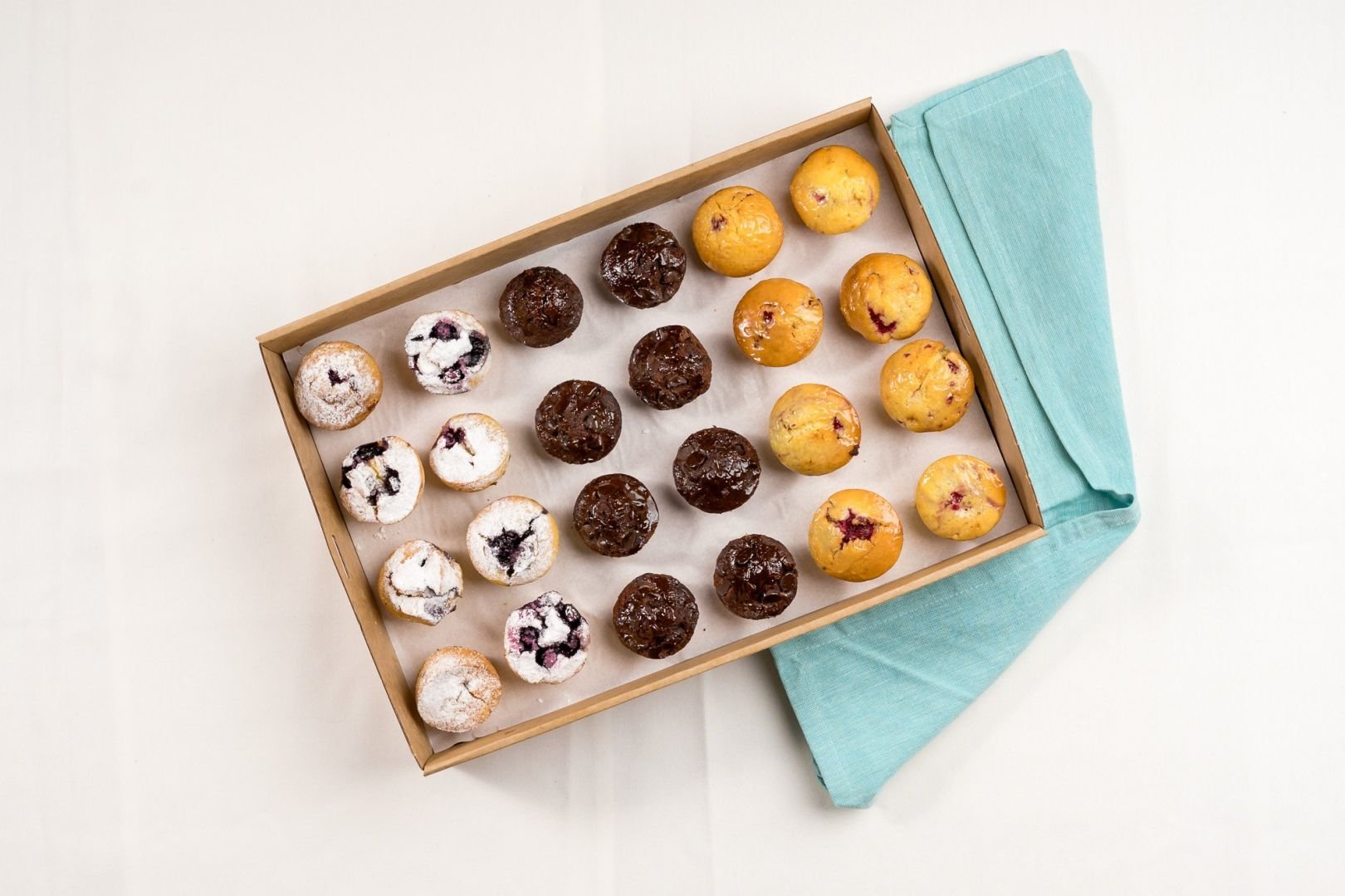 Mixed Sweet Mini Muffin Box / Feeds 18 - 20