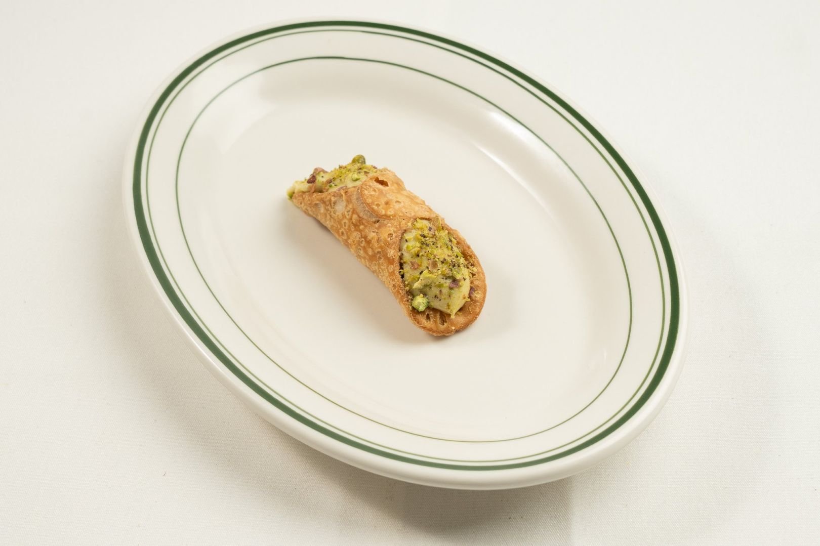 Cannoli, Pistachio Cream and Crumb
