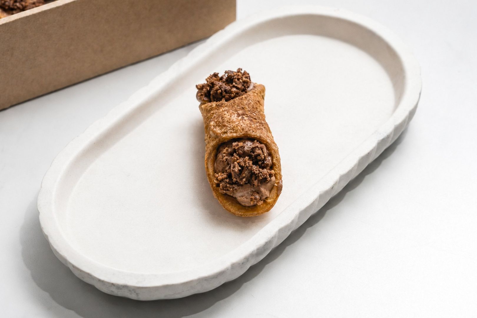Cannoli, Chocolate Mousse & Crumb