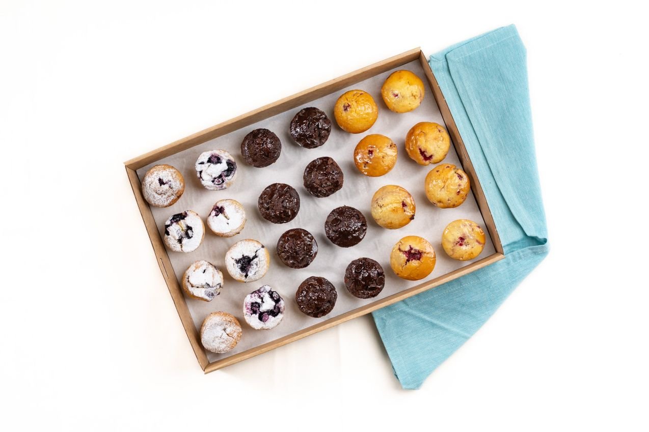 Mixed Sweet Mini Muffin Box / Feeds 18 - 24