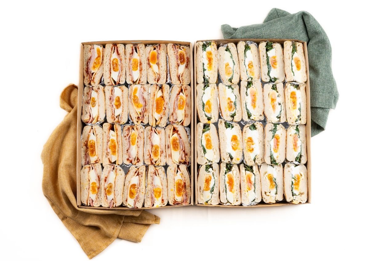 Extra Large Shared English Muffin Boxes / Feeds 25 - 30