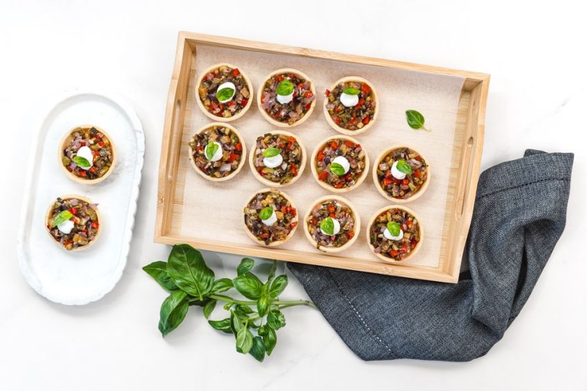 Vegetarian Caponata Pastry Cup  (No Attribute)