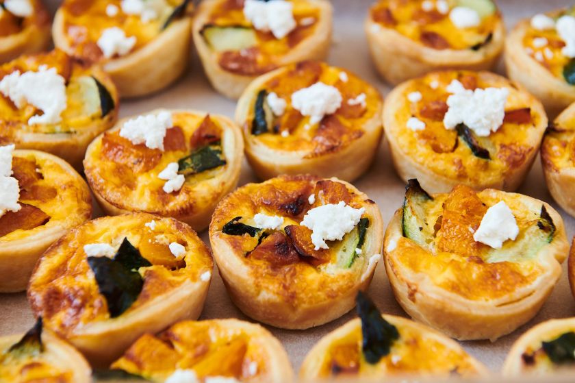 8 Pack of Mini Savoury Quiches, Scones or Pastries 