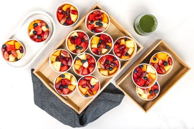 Seasonal Fruit Cup with Passionfruit Pulp