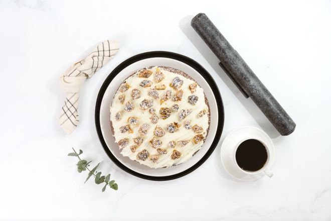 Spiced Carrot and Walnut Cake with Cream Cheese Icing