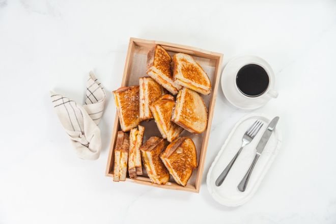 Cheese and Tomato Sourdough Toasties 