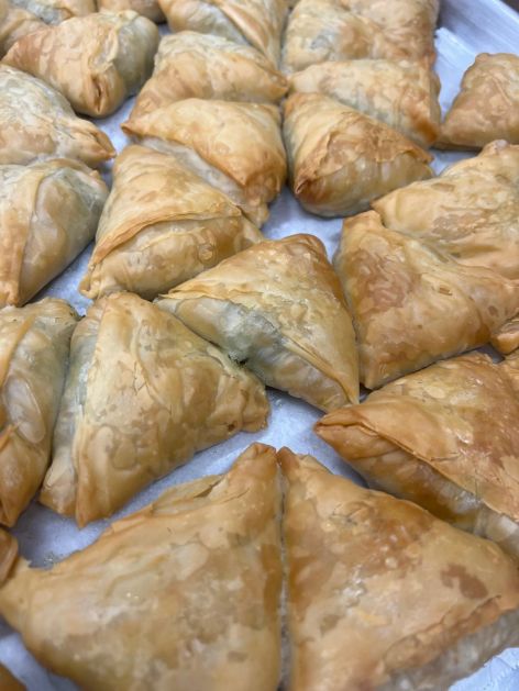 Cheese and Spinach Filo Pastries