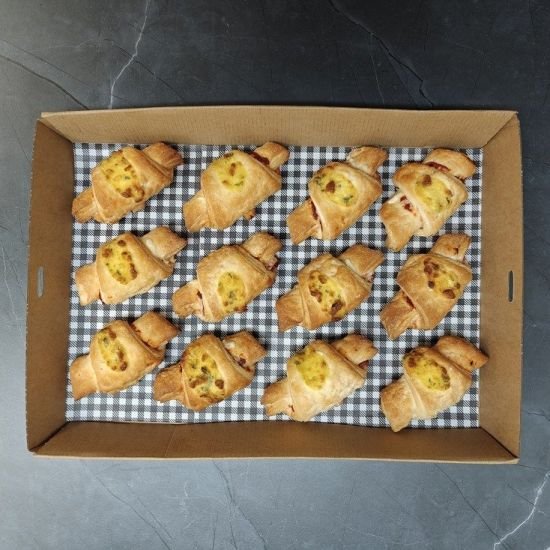 Gluten Free and Vegan Tomato Relish and Cheese Croissants Box