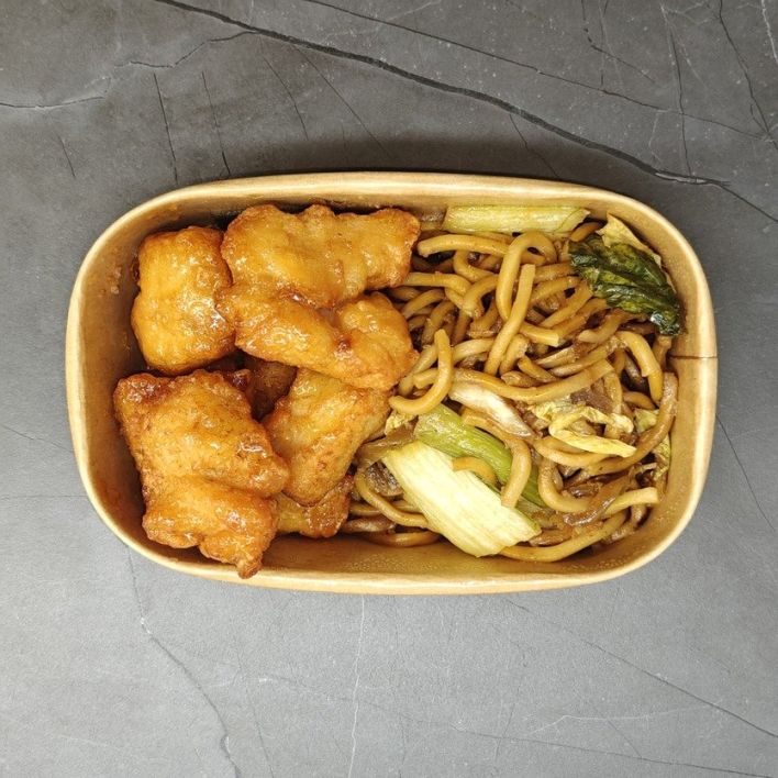 Honey Chicken and Noodles