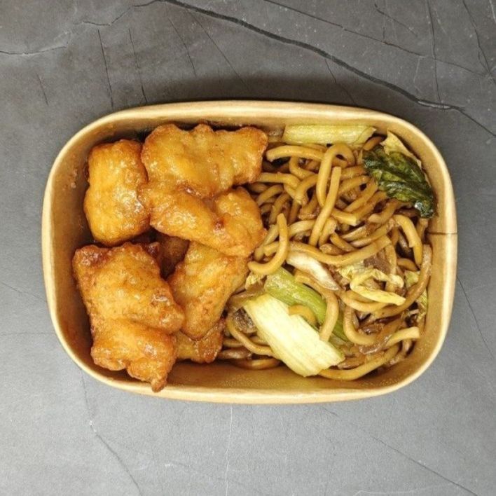 Honey Chicken and Noodles