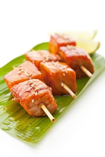 Teriyaki Salmon Skewers (GF, DF)