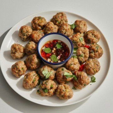 Spicy Lemongrass Chicken Balls (DF, GF)