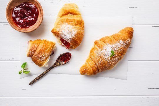 Raspberry Croissants (VG,DF)