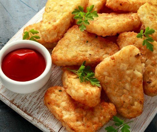 Mini Hash Browns with Tomato Sauce