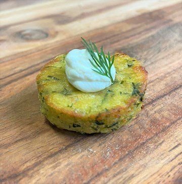 Mini Baked Zucchini Fritters