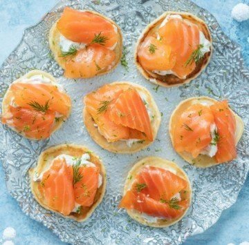 Salmon Blinis