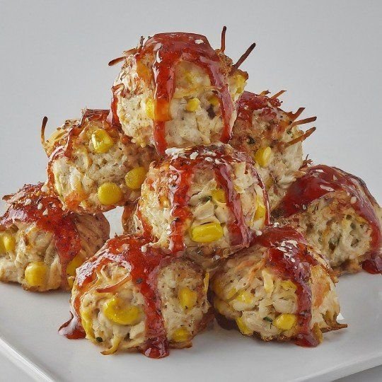 Sweet Chilli Vermicelli Chicken Bites (DF, GF)