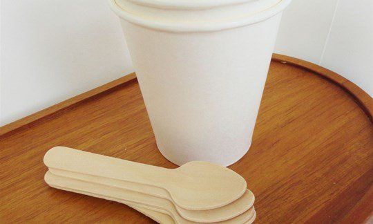 Coffee Cups and Spoons - Compostable
