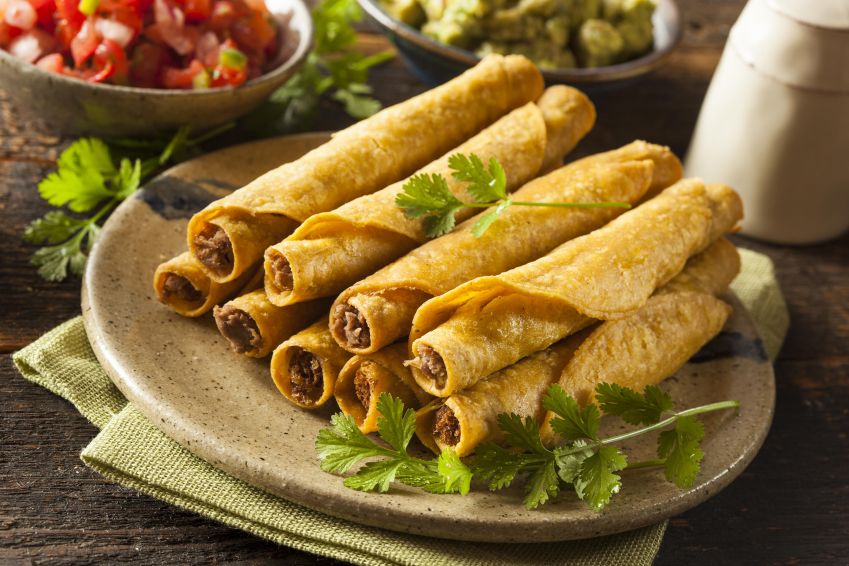 Taquitos with Tomato Salsa (VG, DF, GF)