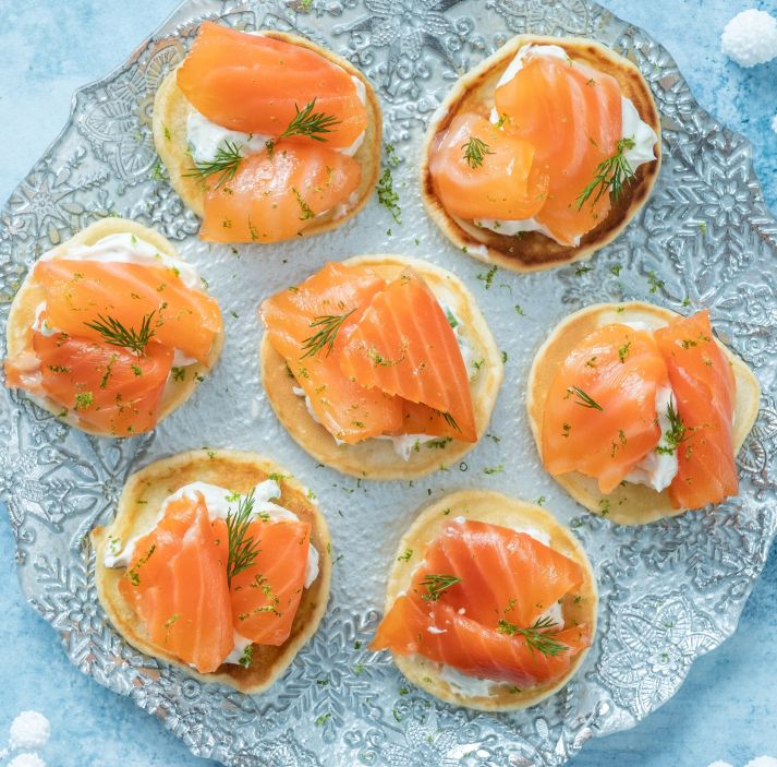 Salmon Blinis
