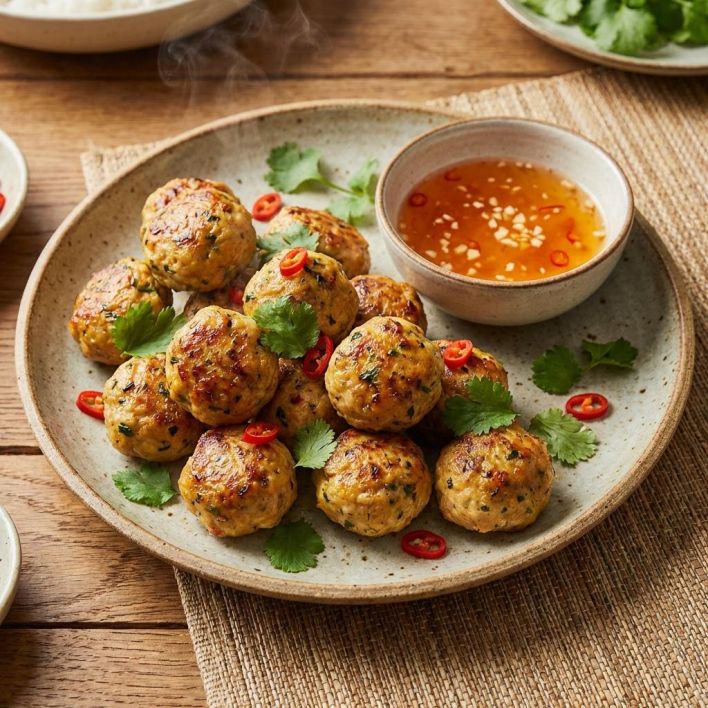 Spicy Lemongrass Chicken Balls 