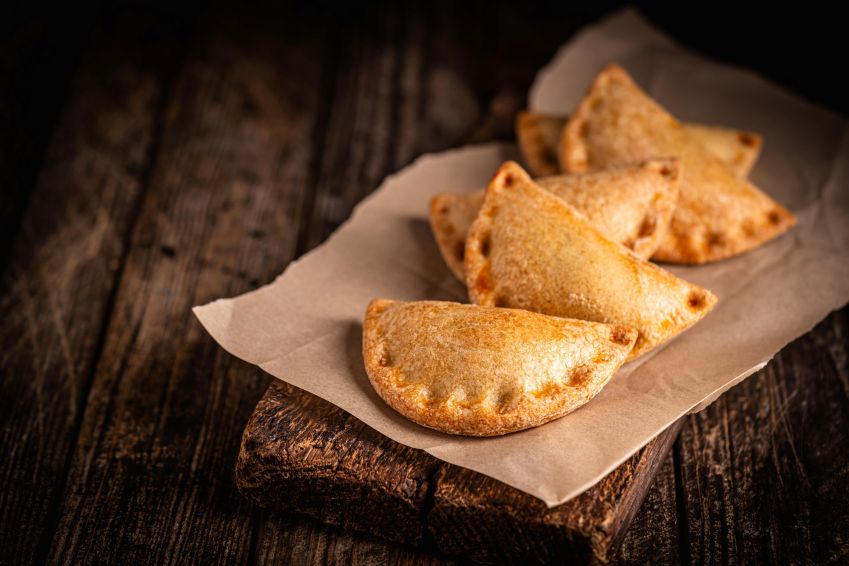 Sweet Potato and Cashew Empanada with Tomato Salsa