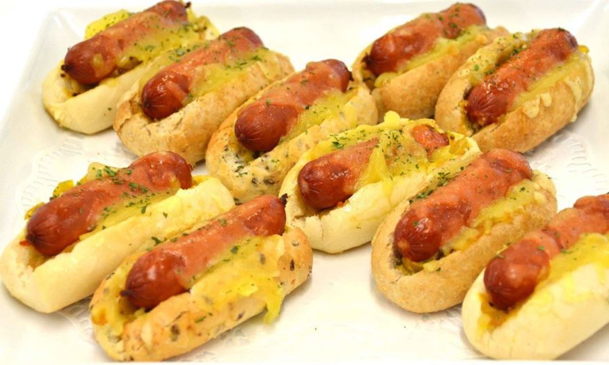 Cheesy Mini Hot Dogs