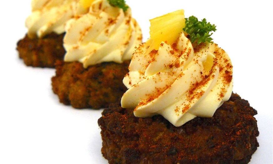 Falafel with Cream Cheese (v,ng)