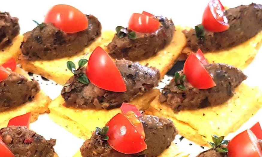 Polenta with Charred Eggplant (v,ve,ng,nd)