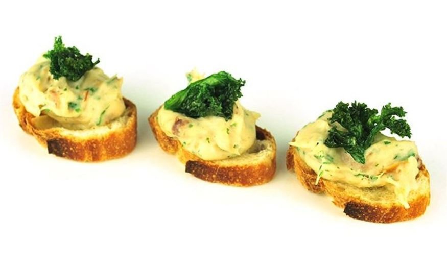Smoked Fish with Crispy Kale