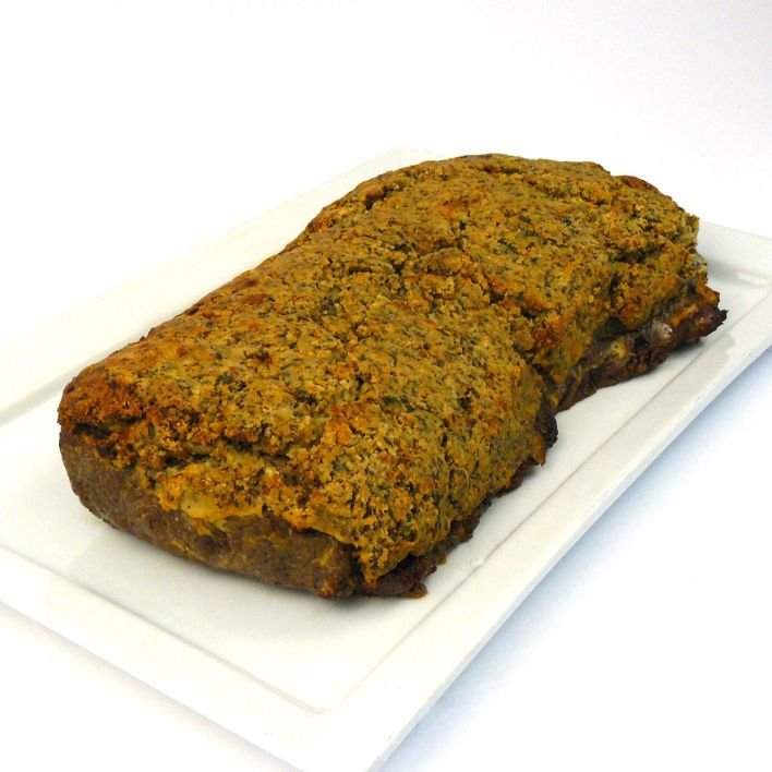 Beef Sirloin, Slow Roasted with a Fresh Herb Crust