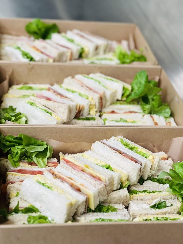 High Tea Crustless Sandwiches & Wraps Box 