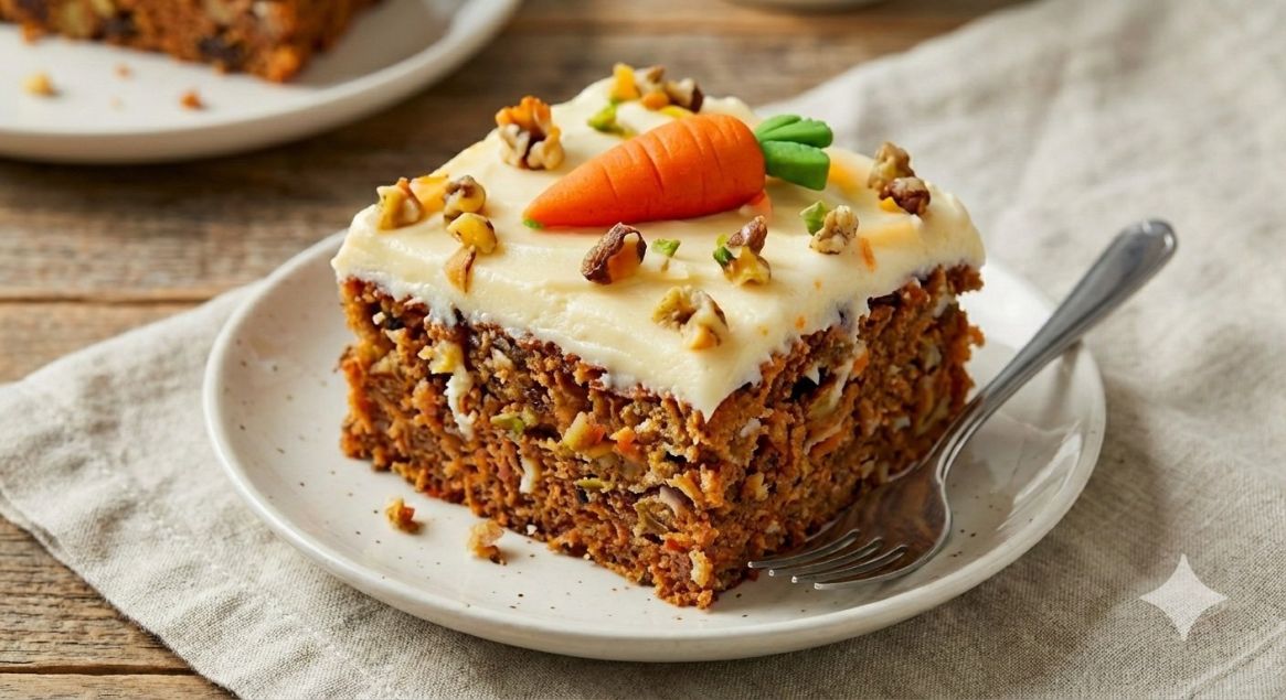 Freshly Baked Carrot Cake