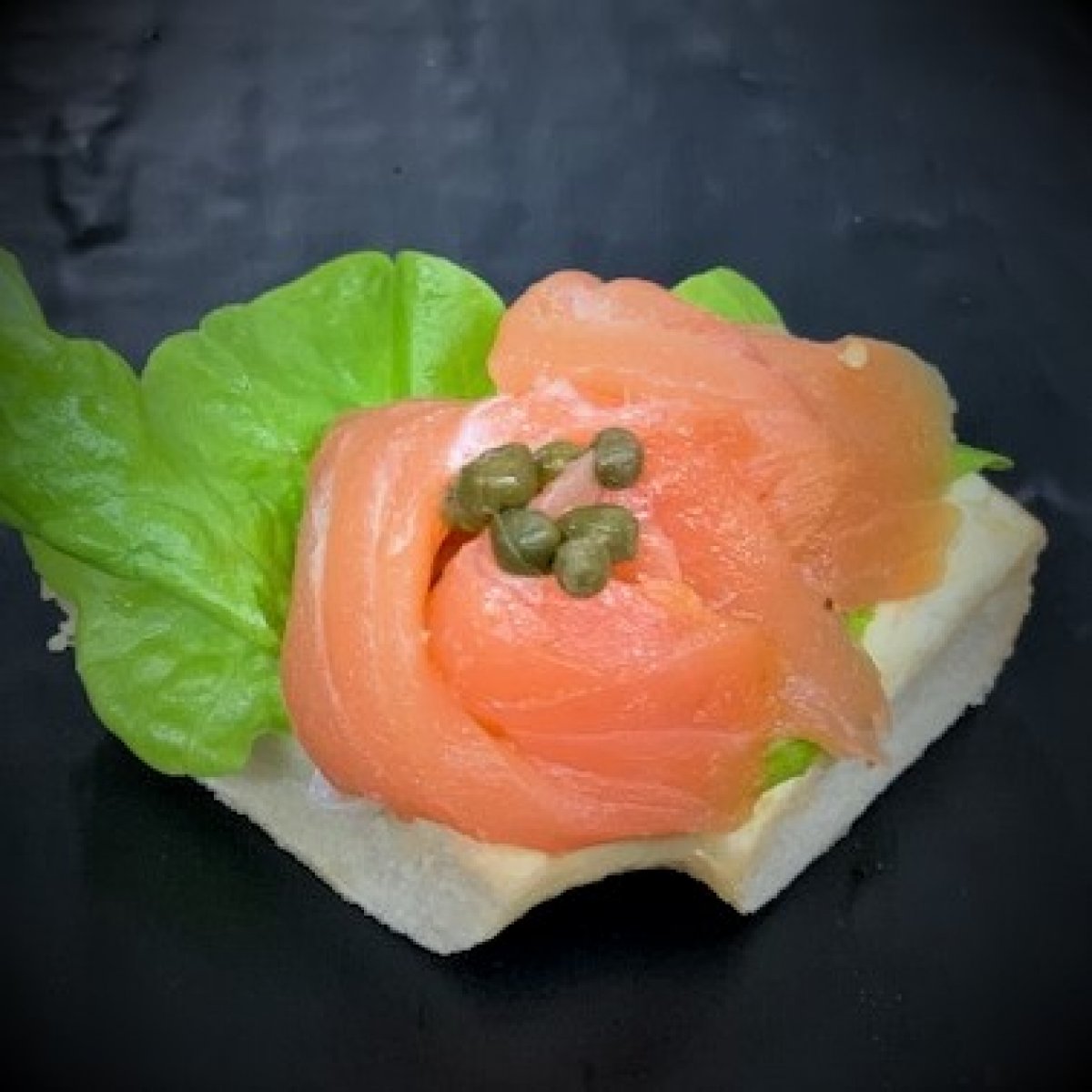 Mini Smoked Salmon Bagel Bite