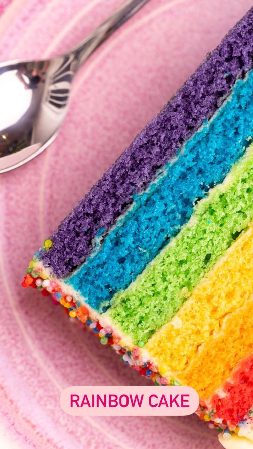 Rainbow Cake Box