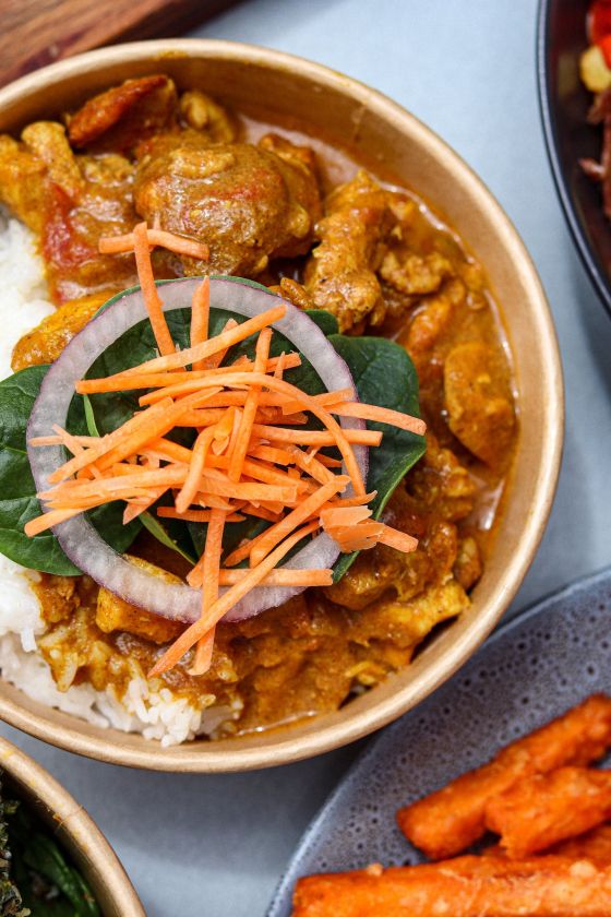 Himalayan Chicken Curry With Steamed Basmati Rice