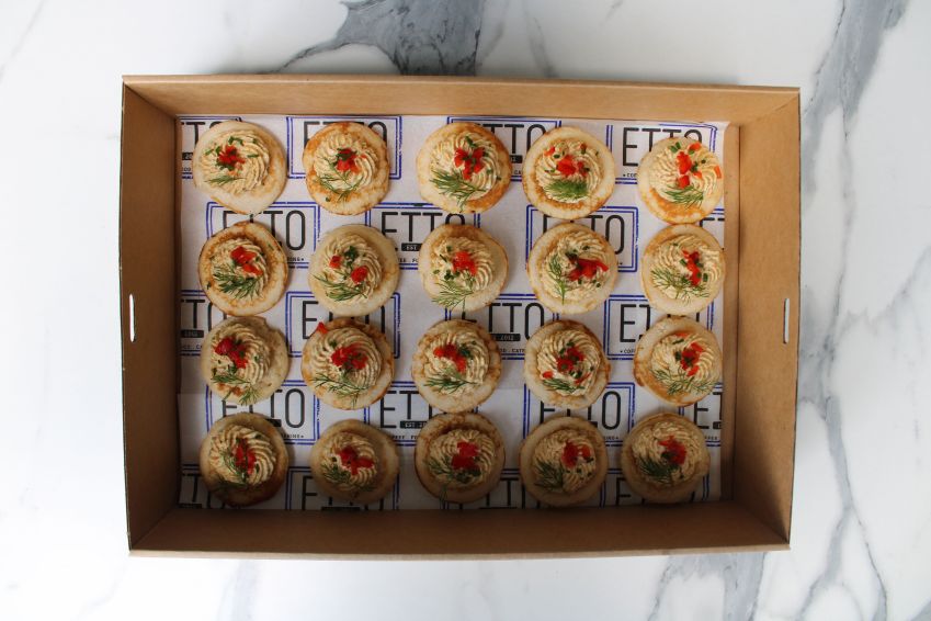 Pulled Chicken Blinis