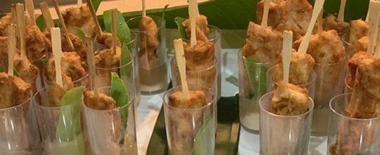 Lemon Chicken Shooter canape.
