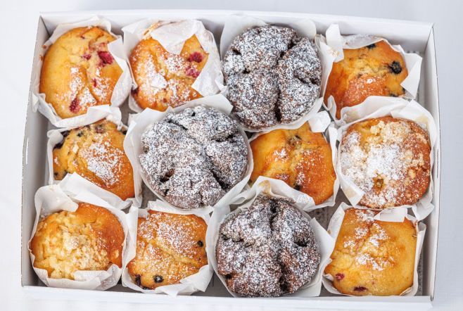 Muffins Selection Box (all muffins are cut in half)